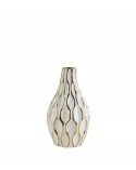 Vase Ibara Blanc et Doré