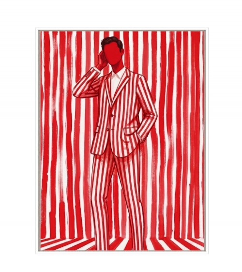 Toile Encadrée Tango Tissu Velours