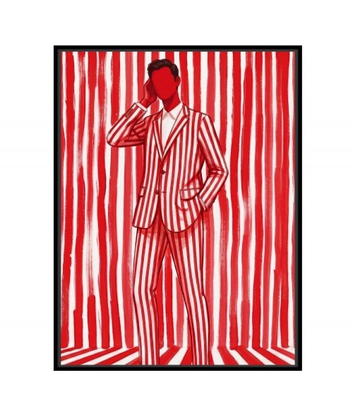 Toile Encadrée Tango Tissu Velours