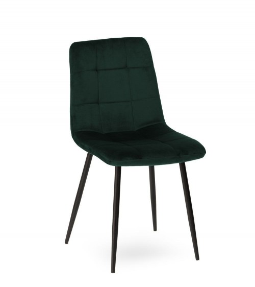 Chaise Manta Velours Vert Empire